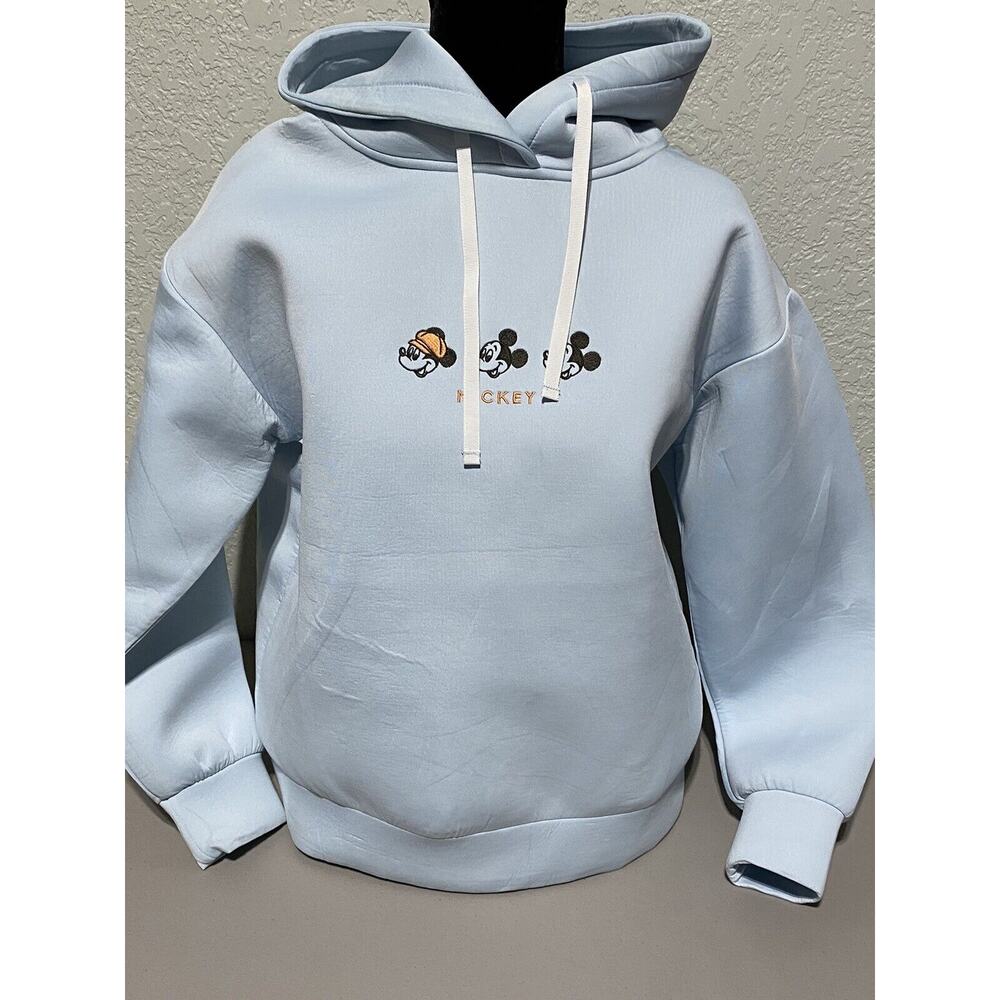 Japan Tokyo Disney‎ Fantasy Shop Mickey Mouse Long Sleeve Sweatshirt Hoodie Blue